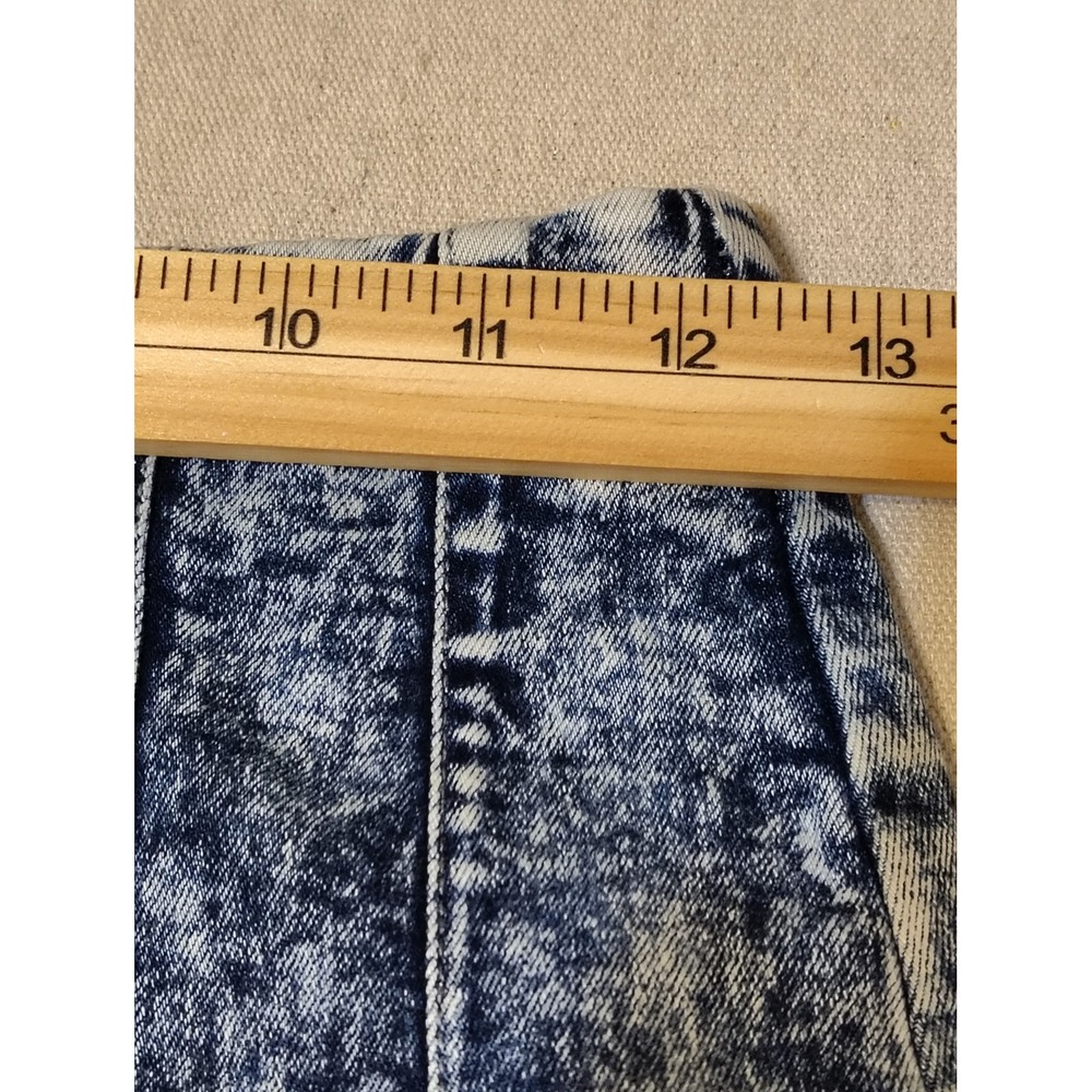 Altar'd State Womens Acid Wash Denim Mini Skirt Blue Distressed High Waist S GG - Picture 3 of 8